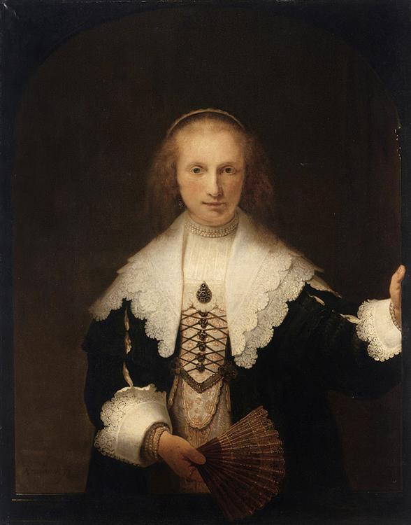 REMBRANDT Harmenszoon van Rijn Portrait of Agatha Bas (mk33) France oil painting art